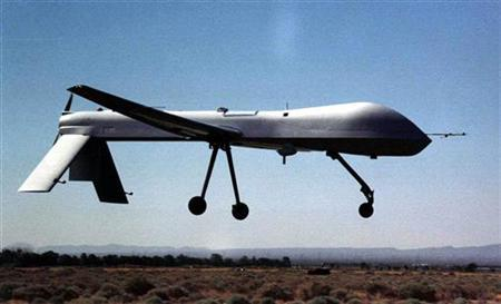 An undated photo of a predator drone. Photo Source: Reuters/File